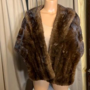 Fabulous mink stole flip collar simply gorgeous